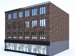 3d buildings city set 3D मॉडल