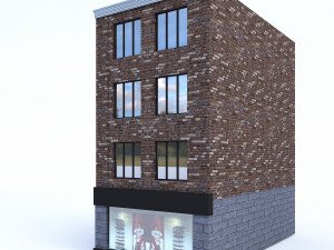 3d buildings city set 3D मॉडल