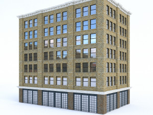 3d buildings city set 3D मॉडल
