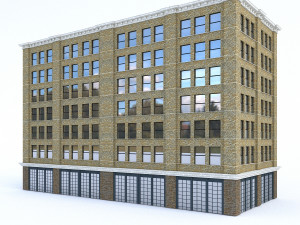 3d buildings city set 3D मॉडल