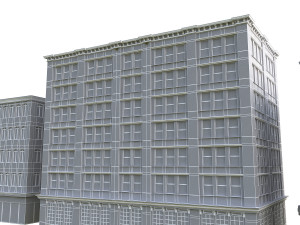 3d buildings city set 3D मॉडल