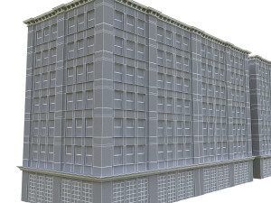 3d buildings city set 3D मॉडल