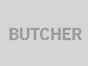 butcher sign with bulb 3D Model