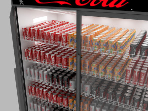 market refrigerator 3Dモデル