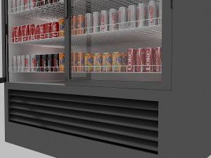 market refrigerator 3Dモデル