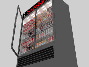 market refrigerator 3Dモデル