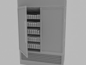 market refrigerator 3Dモデル