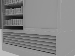 market refrigerator 3Dモデル