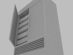 market refrigerator 3Dモデル