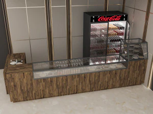 3d cafe model 3D Model