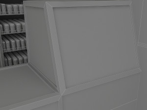 3d cafe model 3D Model