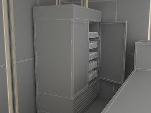 3d cafe model 3D Model