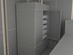 3d cafe model 3D Model