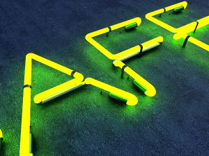 cafe neon sign 3D Model