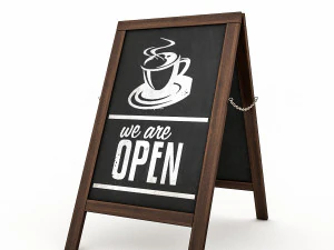 signe de caf&eacute; Modèle 3D