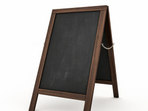 cafe sign 3D Model