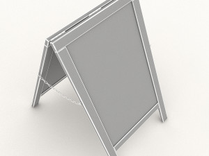 cafe sign 3D Model
