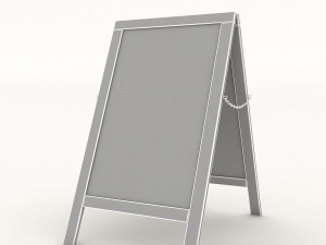 cafe sign 3D Model