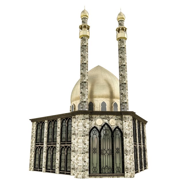 arab mosque 3D Model .c4d .max .obj .3ds .fbx .stl .blend 