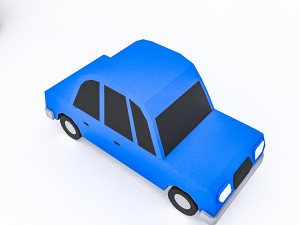 cartoon vehicle set 3D मॉडल