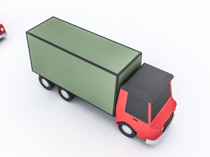cartoon vehicle set 3D मॉडल