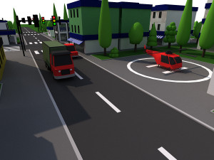 cartoon city 3D Model