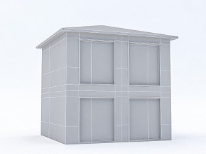 cartoon boildings pack 3D 모델