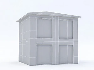 cartoon boildings pack 3D Model