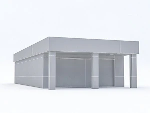 cartoon boildings pack 3D Model