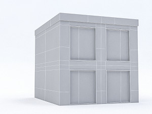 cartoon boildings pack 3D 모델