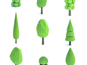 cartoon tree 3D Model