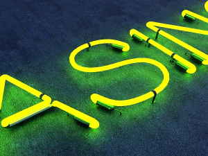 casino neon sign 3D Model