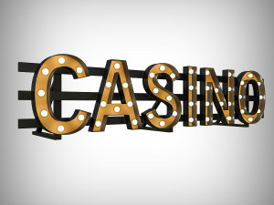casinor bulb sign 3D Model