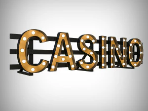 casinor bulb sign 3D Model