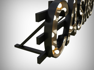casinor bulb sign 3D Model