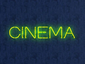 cinema neon sign 3D Model