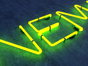 cinema neon sign 3D Model