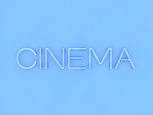 cinema neon sign 3D Модель