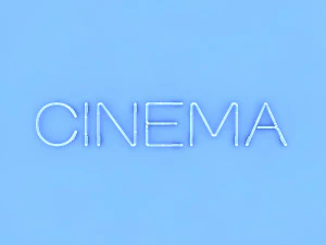 cinema neon sign 3D Model