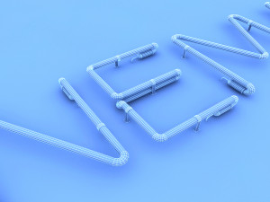 cinema neon sign 3D Модель