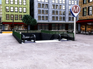 modular city 3Dモデル