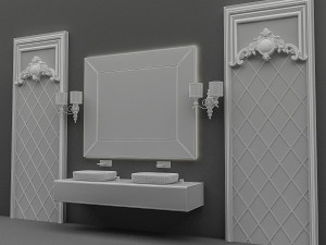 classic sink Modello 3D