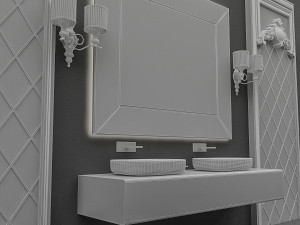 classic sink Modello 3D