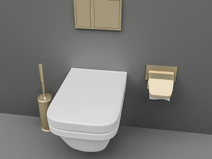 toilet set 3D Model