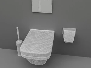 toilet set 3D Model
