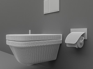 toilet set 3D Model