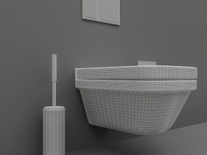 toilet set 3D Model