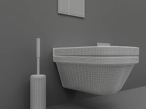 toilet set 3D Model