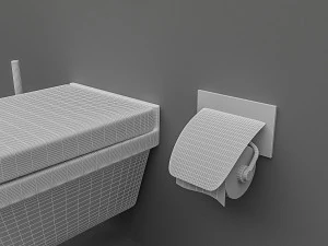 toilet set 3D Model