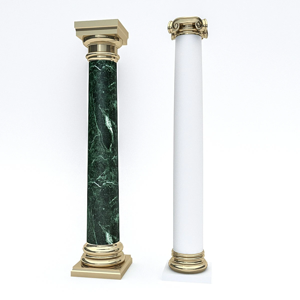 classic columns 2 3D Model .c4d .max .obj .3ds .fbx .stl .blend